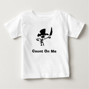 T-shirt Pour Bébé Pirate Compter Sur Moi