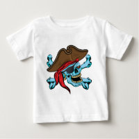 Pirate crâne et os croisés