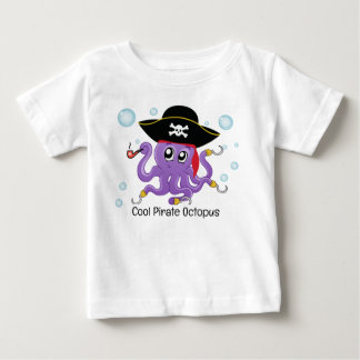 T-shirt Pour Bébé Pirate Octopus Anniversaire Fête Cadeau bébé garço