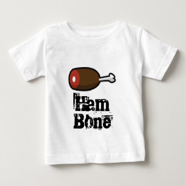 T-shirt Pour Bébé Pixel hambone jambon Art (Devant)