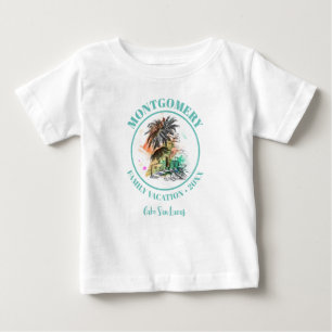 T-shirt Pour Bébé Plage Famille Réunion Vacances été