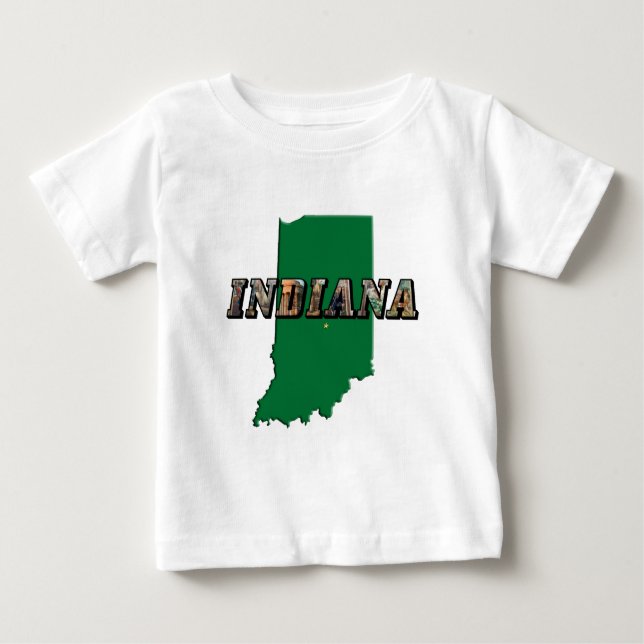T-shirt Pour Bébé Plan d'état et texte de l'image (Devant)
