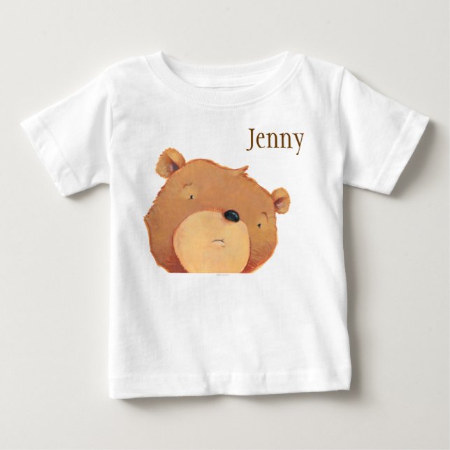T-shirt Pour Bébé Plan rapproché de grand ours Brown (Devant)