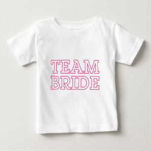 T-shirt Pour Bébé Plan rose de la mariée