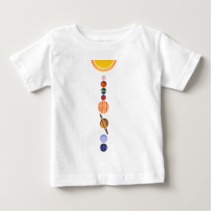 T-shirt Pour Bébé Planètes du système solaire
