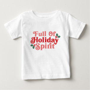T-shirt Pour Bébé Plein d'esprit de vacances - Typographie festive