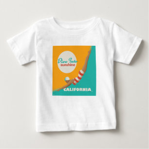 T-shirt Pour Bébé Plongez Dans Le Soleil Californie