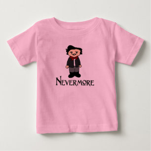 T-shirt Pour Bébé Plus jamais Edgar Allan Poe la chemise de bébé de
