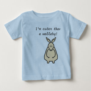 T-shirt Pour Bébé Plus mignonne qu'une conception de wallaby