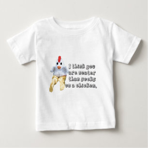 T-shirt Pour Bébé Plus ordonné que des chaussettes sur un poulet