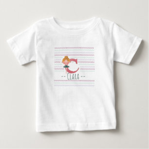 T-shirt Pour Bébé Plush Plink et Ballerine Lettre C Tout-Petit