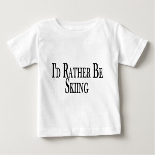 T-shirt Pour Bébé Plutôt skie