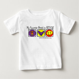 T-shirt Pour Bébé PNP Kids Ma race préférée est Secourue