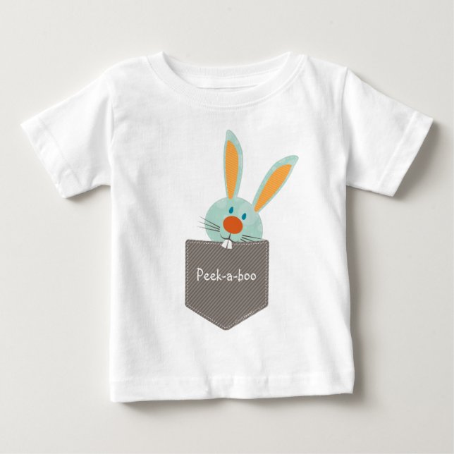 T-shirt Pour Bébé POCKET PALS :: Lapin Lapin 2 (Devant)
