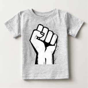 T-shirt Pour Bébé Poing blanc