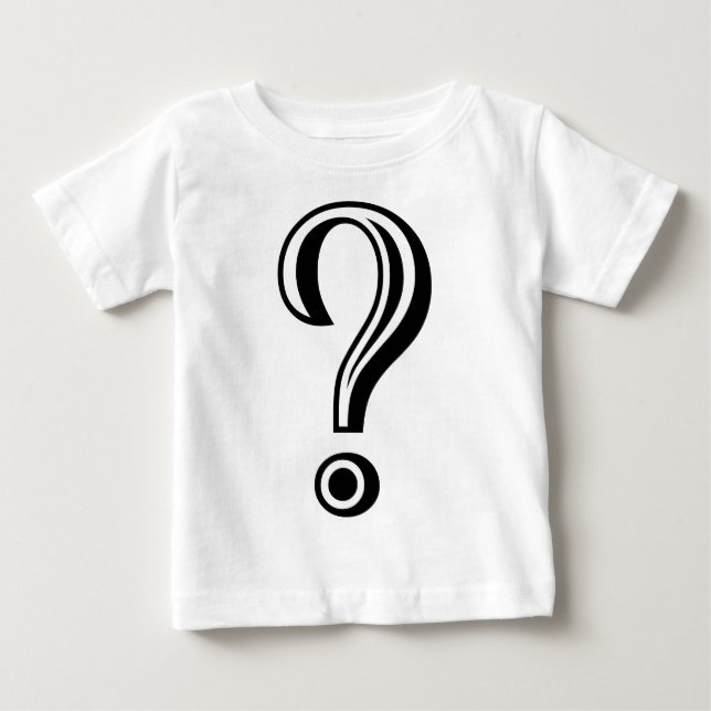 T-shirt Pour Bébé Point d'interrogation Chisel (Devant)