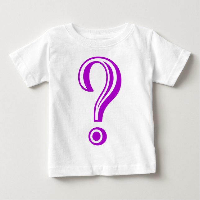 T-shirt Pour Bébé Point d'interrogation Chisel (Devant)