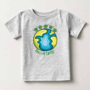 T-shirt Pour Bébé Pois sur Terre