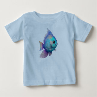 T-shirt Pour Bébé Poisson couleur cristal