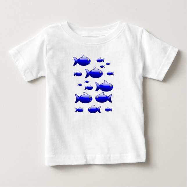 T-shirt Pour Bébé Poisson T-shirt bébé (Devant)