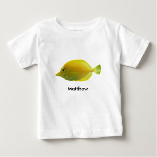 T-shirt Pour Bébé Poisson Tropical Jaune