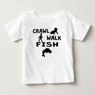 T-shirt Pour Bébé Poissons de promenade de rampement