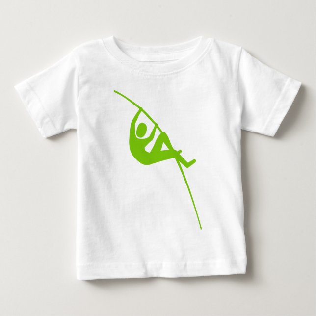 T-shirt Pour Bébé Pôle Vaulting - Martian Green (Devant)
