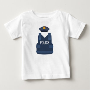 T-shirt Pour Bébé Police 