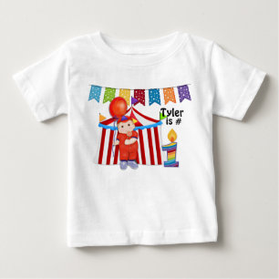 T-shirt Pour Bébé Polka Dot Circus premier anniversaire