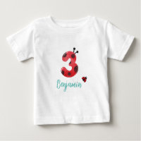 Polka rouge mignon point Ladybug 3ème anniversaire
