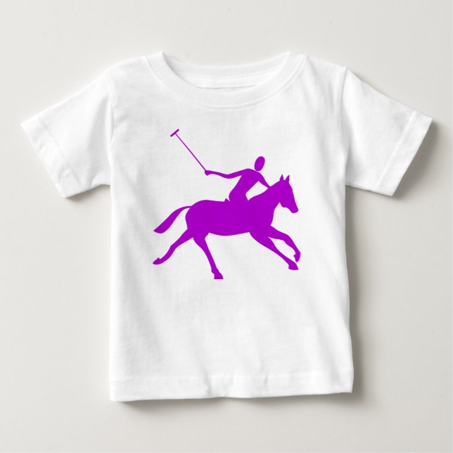 T-shirt Pour Bébé Polo - Violet (Devant)