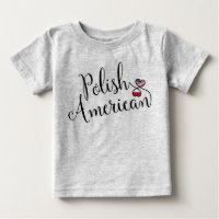 Polonais Américain Coeurs Enmêlés Tee