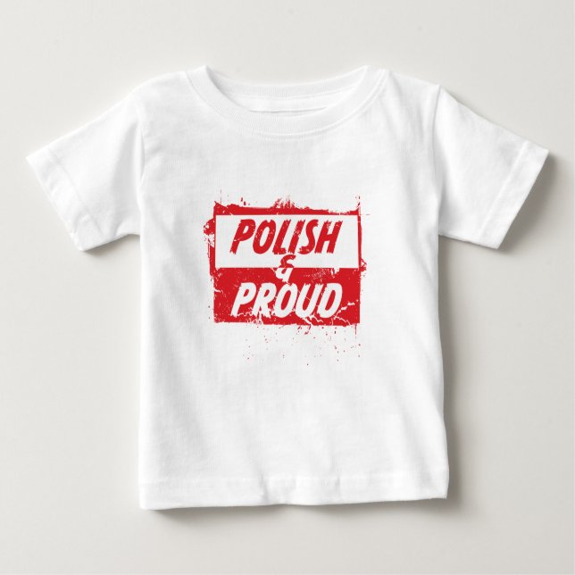 T-shirt Pour Bébé Polonais et fier (Devant)