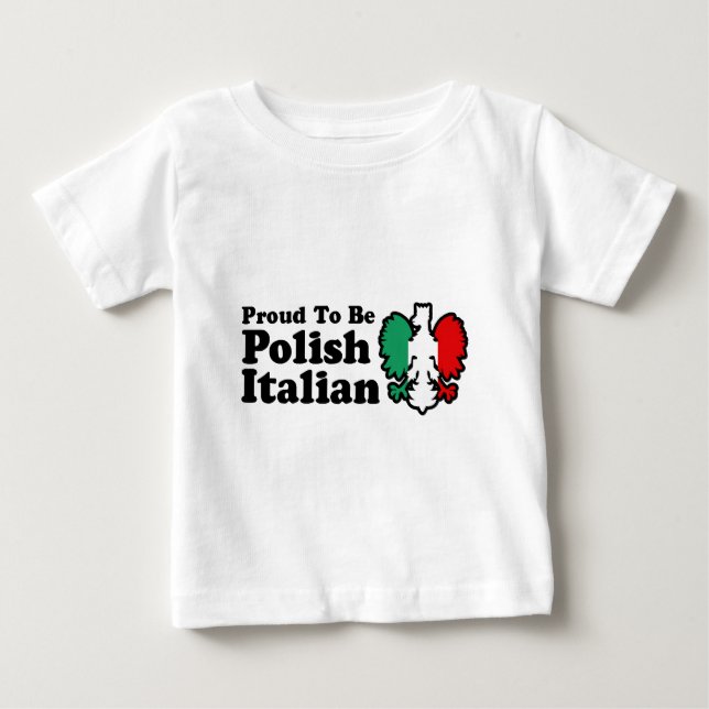 T-shirt Pour Bébé polonais italien (Devant)