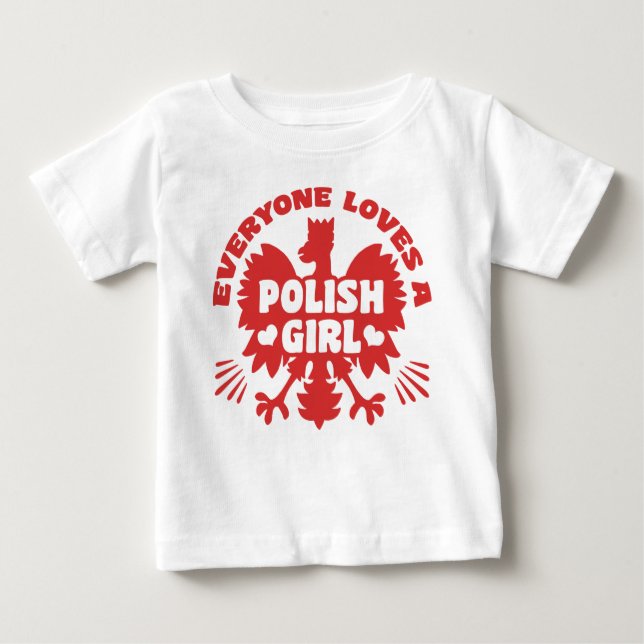 T-shirt Pour Bébé Polonaise (Devant)