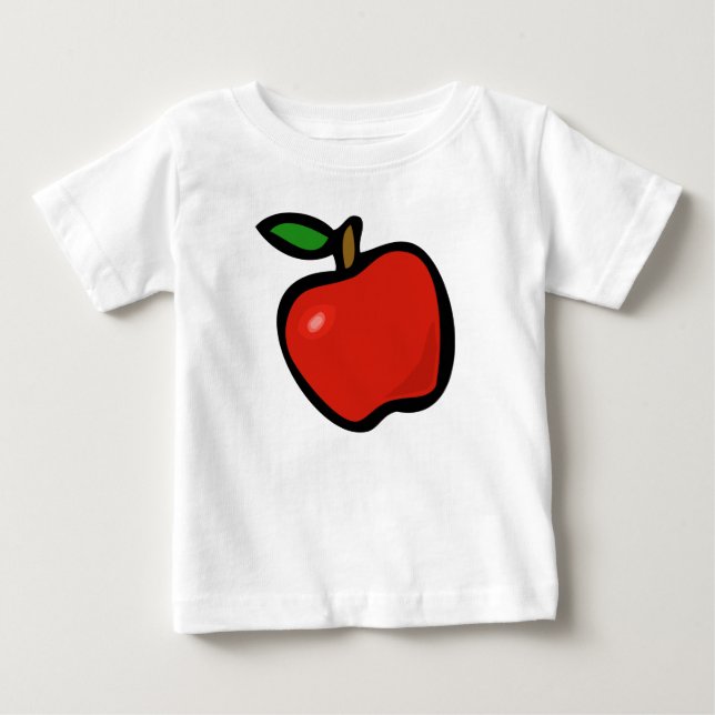 T-shirt Pour Bébé Pomme (Devant)