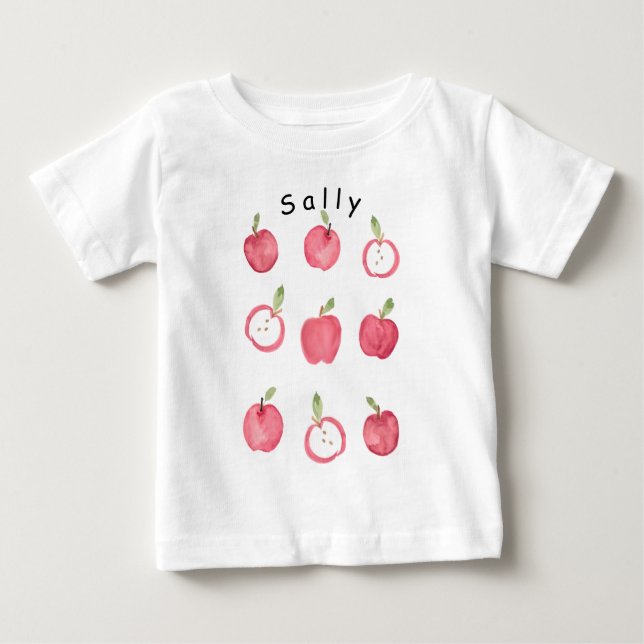 T-shirt Pour Bébé Pomme de mon oeil (Devant)
