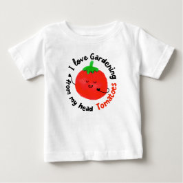 T-shirt Pour Bébé Pomme de Tomate Positive - De Ma Tête Tomates