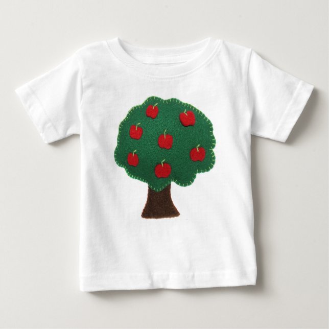 T-shirt Pour Bébé Pommier (Devant)