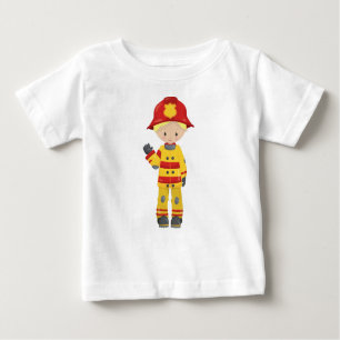T-shirt Pour Bébé pompier, Pompier, Pompiers, Cheveux blonds