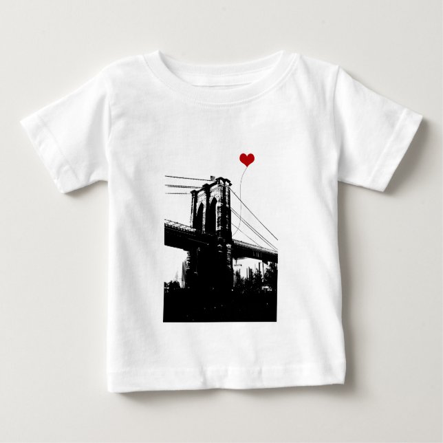 T-shirt Pour Bébé Pont de Brooklyn (Devant)