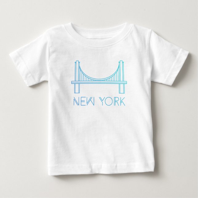 T-shirt Pour Bébé Pont de Brooklyn | New York City (Devant)