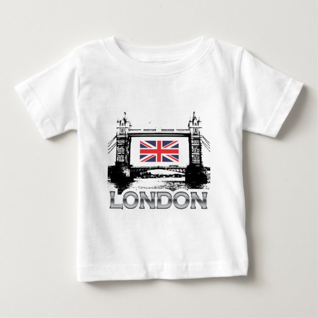 T-shirt Pour Bébé Pont de tour (Devant)