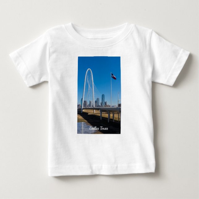 T-shirt Pour Bébé Pont Hill Et Drapeau (Devant)