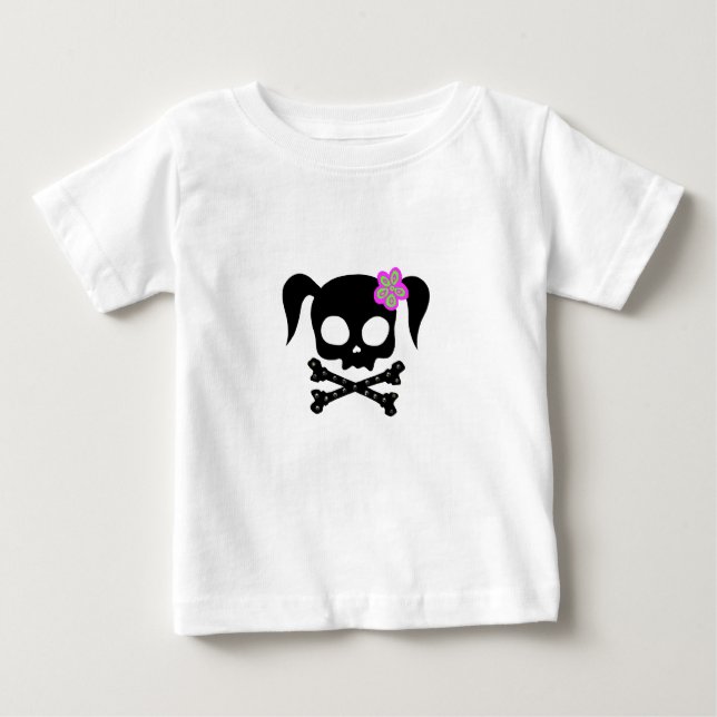 T-shirt Pour Bébé Pony Tail Skull*** (Devant)