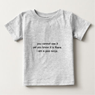 T-shirt Pour Bébé Poo Ninja