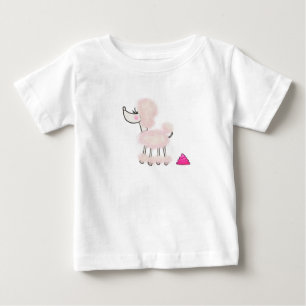 T-shirt Pour Bébé Poodle rose Poop Kids Tee