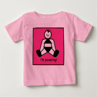 T-shirt Pour Bébé Pooping Girl