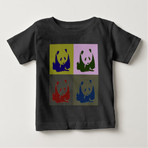 T-shirt Pour Bébé Pop Art Baby Pandas