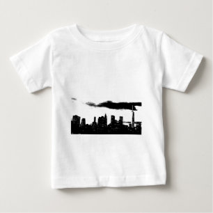 T-shirt Pour Bébé Pop Art Black White New York City